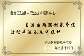 標(biāo)題：自治區(qū)殘聯(lián)創(chuàng)先爭(zhēng)優(yōu)活動(dòng)先進(jìn)基層黨組織
瀏覽次數(shù)：52074
發(fā)布時(shí)間：2012-07-01